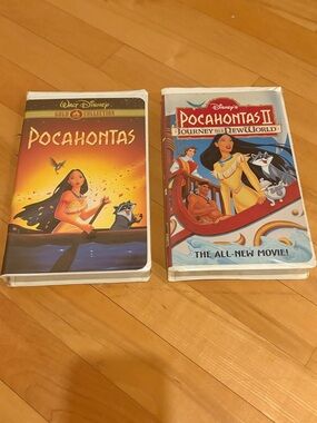 Disney Pocahontas VHS Bundle (2) Pocahontas 1 & 2 Clamshell Cases